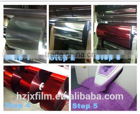 100% pure golden/silver metallized PET Glitter Powder Multi Color