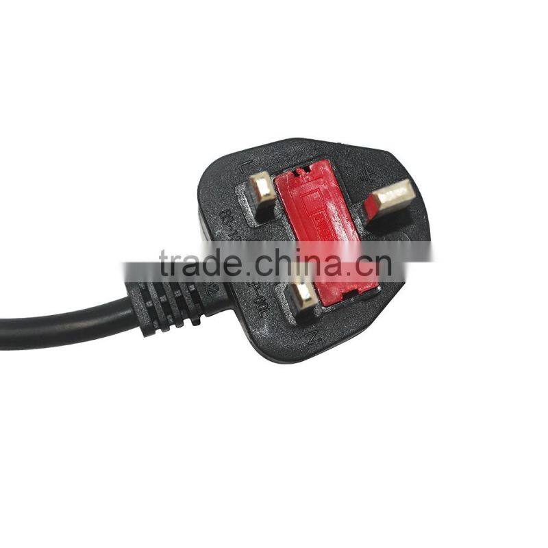 high quality UK 3Pin AC Power cord
