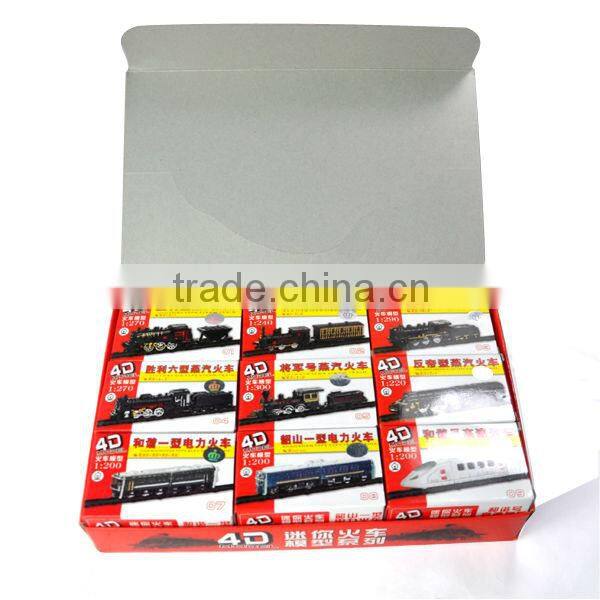 1/200 scale small Assembly trian toys steam engine