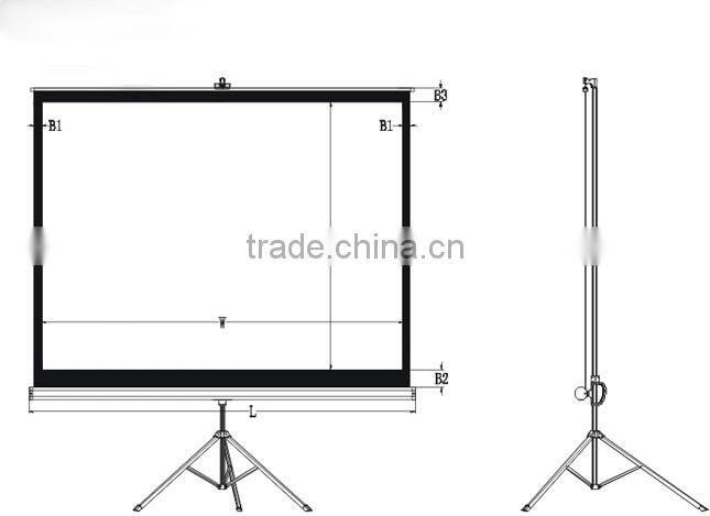 100inch Star view tripod portable matt fabric projector screen