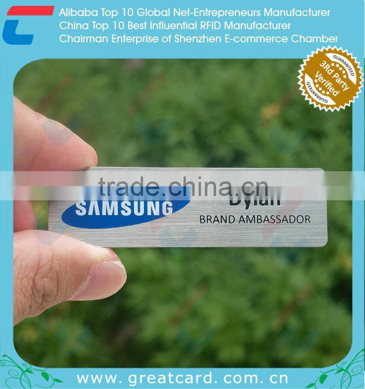 Simple Engraved Metal Business Nameplates