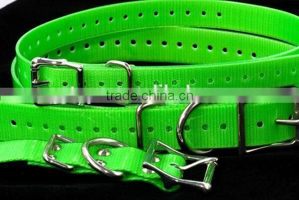 Waterproof reflective dog collar TPU coated nylon webbing dog belt
