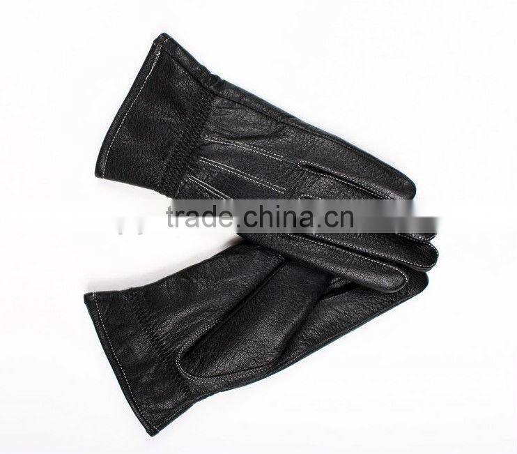 Newly mens Fashion warm genuine leather winter gloves