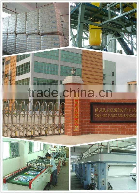 Rope handle plastic bag