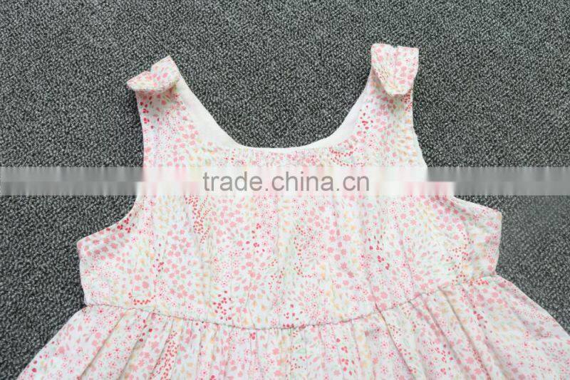 Hot sale kids dress with factory independent design vest girls dresses