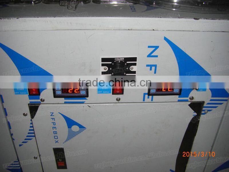 Double Flat Pan Fried Ice Cream Machine