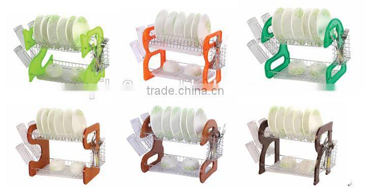 2016 most Popular Kitchenware Dish drainer with removable cup holder and utensil Holder