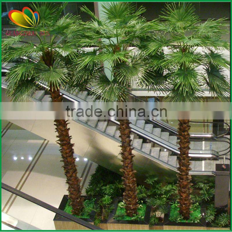 Top quality large steel palm tree plastic palm tree for indoor