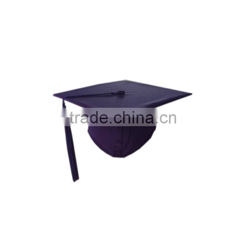 Matte Purple Children Graduation Cap with Tassel