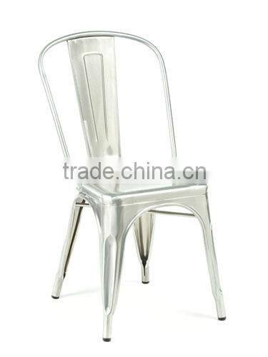 Marais dining chair high back armless cheap metal chairs