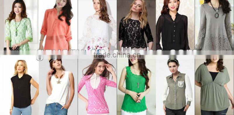 Women plus size tunics cotton rayon spandex shirt