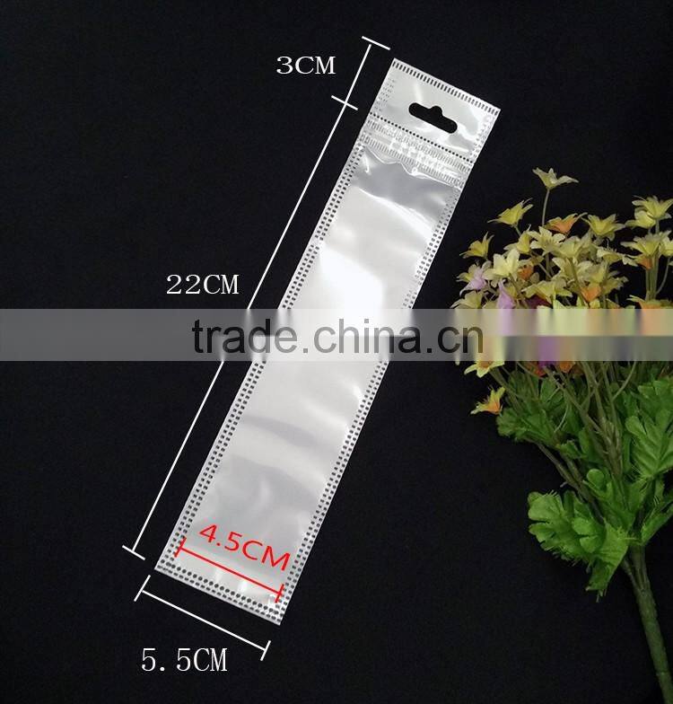 white plastic bag nylon cotton zipper pouch