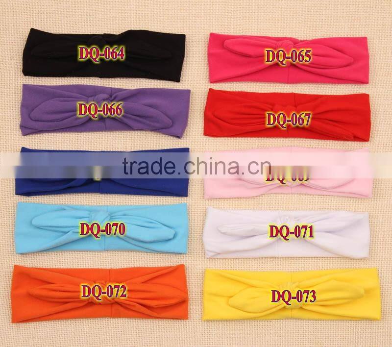 Hot selling top baby headband high quality soft cotton stretch headband kids hair accessories