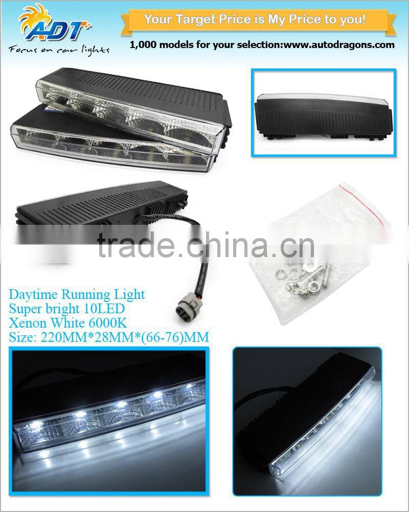 Super white 10led daytime running light DRL for rainny day or fog day