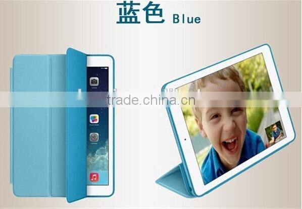 Folding stand leather case For Apple iPad 6 Air 2