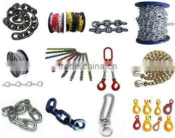US Type Alloy Chains With Clevis Grab Hook On Both End,Ratched type load binder Rigging