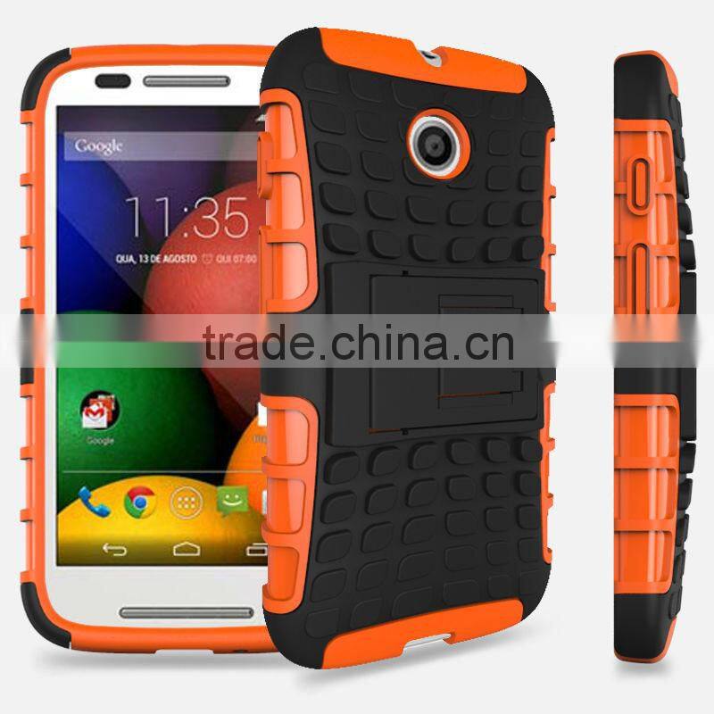 PC TPU Stand hybrid case cover for Motorola Moto E