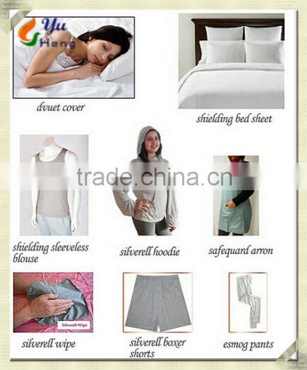 100% silver fiber shielding Anti-4G radiation RFID blocking shielding fabric