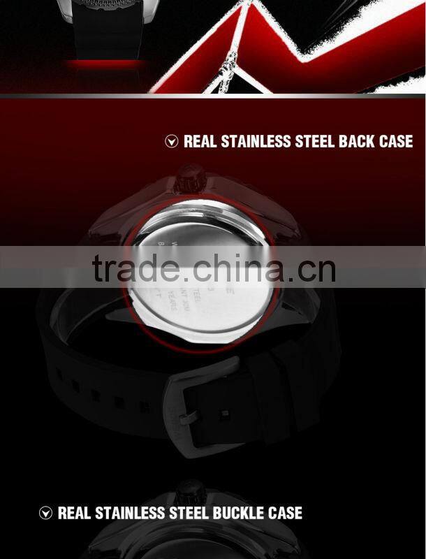 2014 WEIDE Original Diver Watch Unique Design JAPAN Men Quartz Watch Luxury Sports Military Watches Complete Calendar