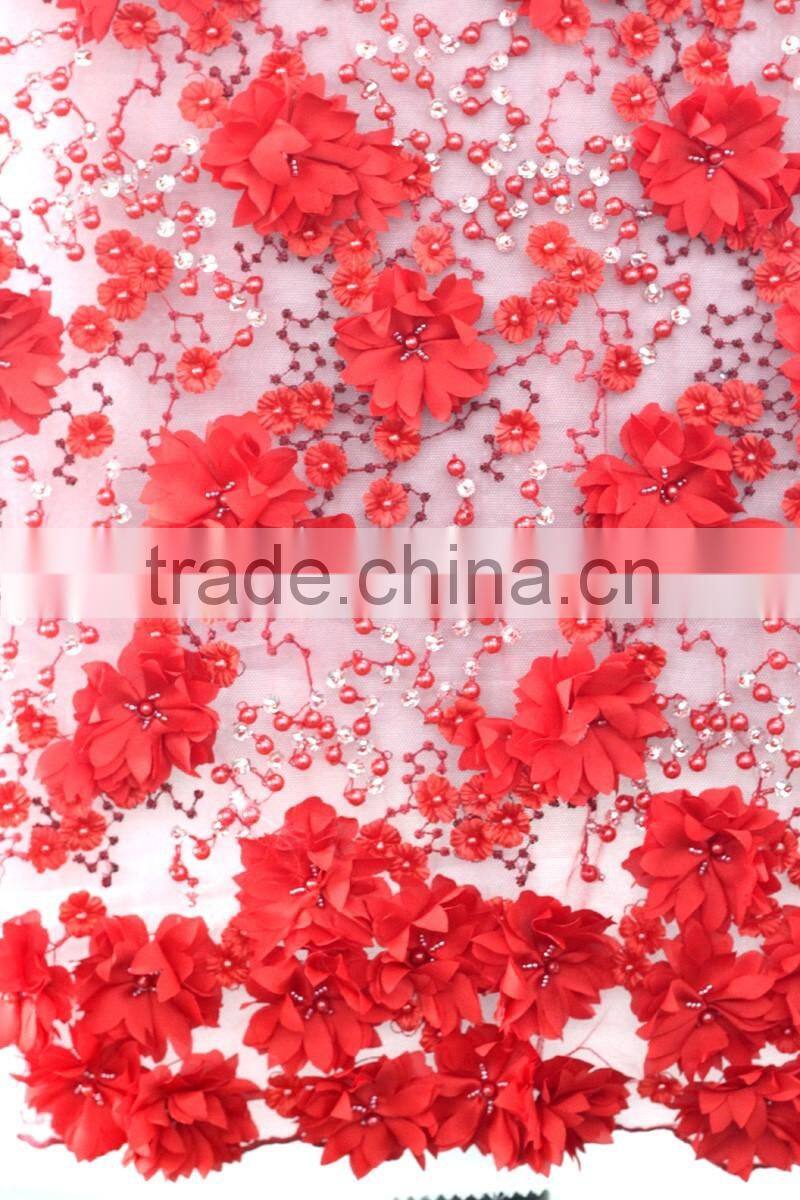 2016 Top one ladies suits bulk lace fabric design/Amazing bridal lace fabric