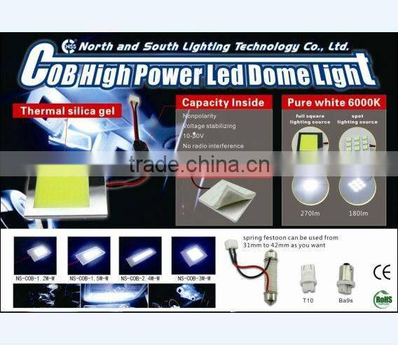 2013 wide COB high power led PCB car light
