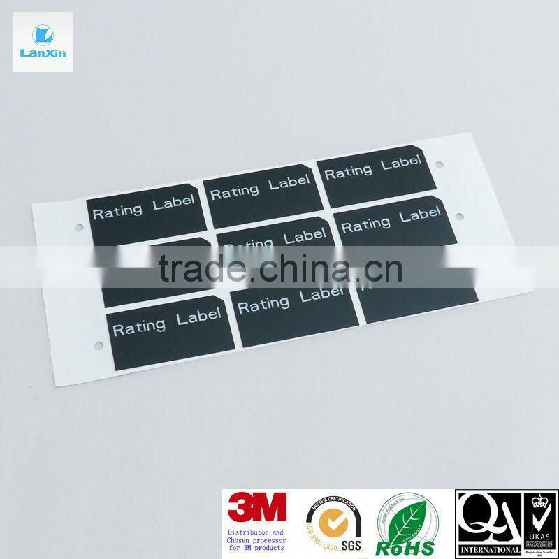 Die cut plastic PP sticker