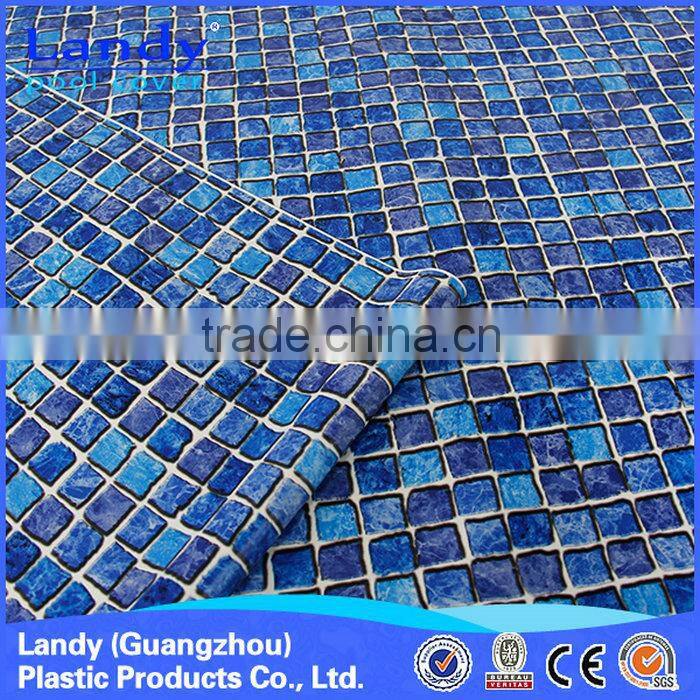 Simple pvc vinyl plastic plaid swimming pool liner