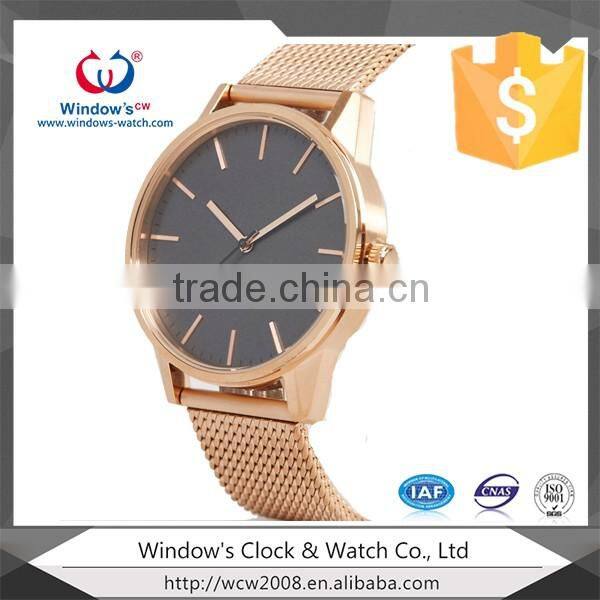 oem new design fashion girls stainless steel water resistant watch