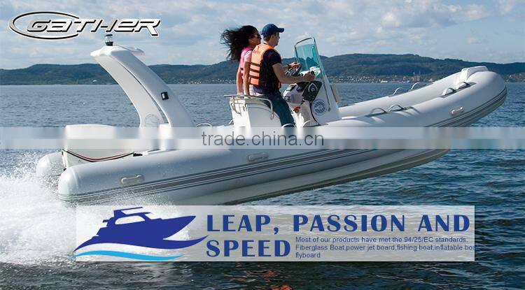 Gather Classic design cheap alumium floor inflatable boat hot sale