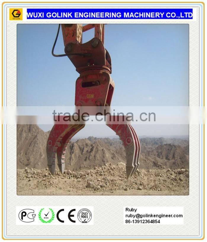 hydraulic rotating log grapple for excavator