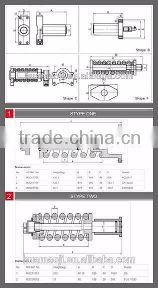 Small excavator spring