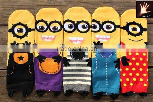 Women Creative Cartoon Cotton Socks Girls Low Cut Short Ankle Socks