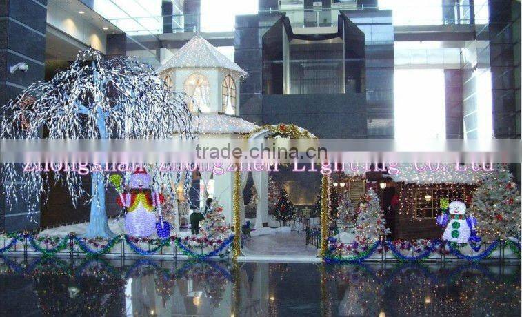 Santa in the sleigh with reindeer for led christmas decoration