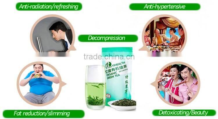 Yijian Organic Green Tea certified by China,EU, U.S,Japan