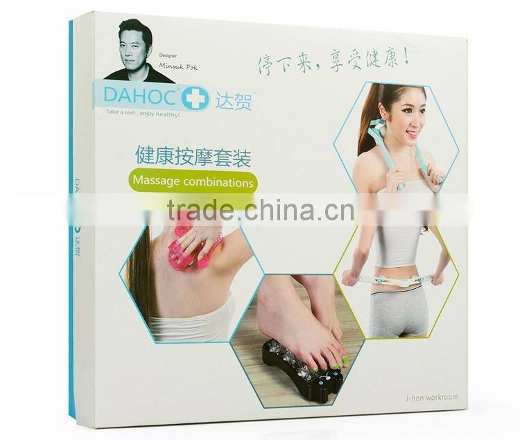 office and home plastic functional manual body massagers,manual neck,foot and body massager