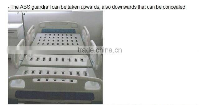 NFBS35 three crank manual abs hospital bed side rail