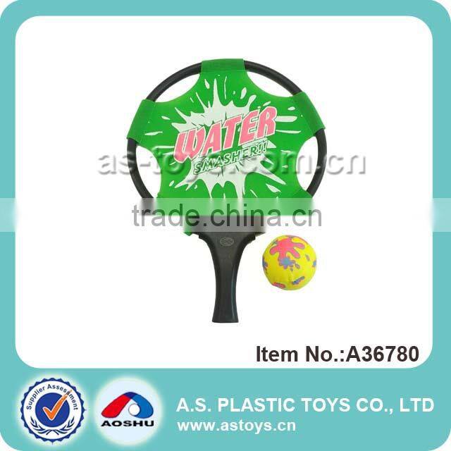 Summer children 26 inch big fabric beach racket with ball