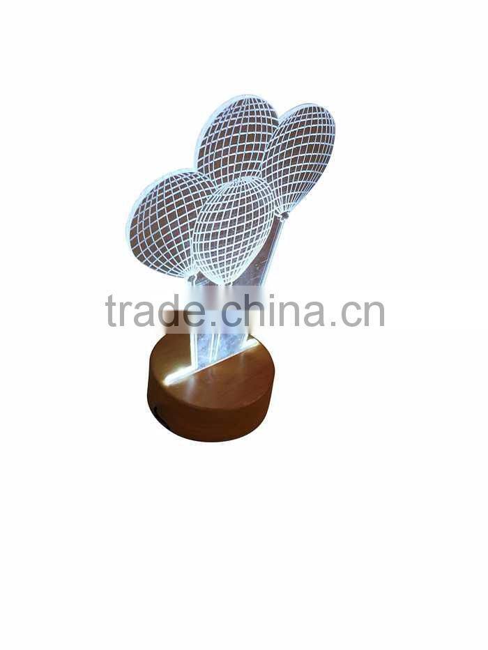 Wholesale acrylic products3 D led night light table light