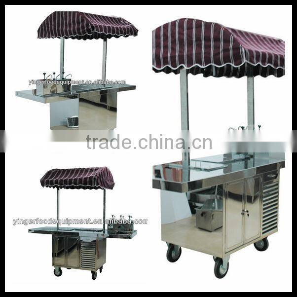 hot dog mobile fast food churros cart truck for crepe maker sale