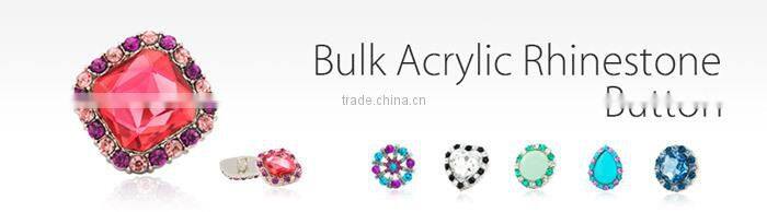 Decorative Oval Metal Clawed Acrylic Plastic Stones Trimming