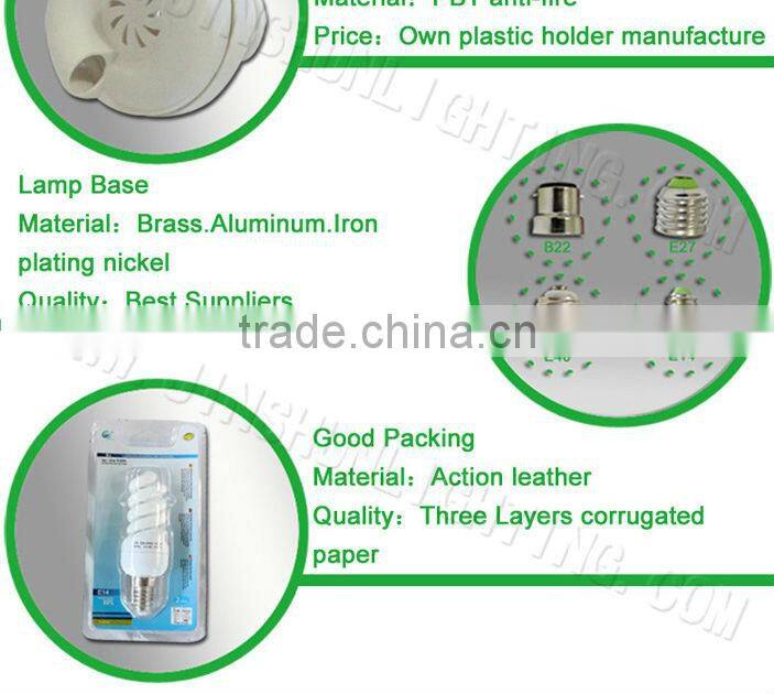 110V/220V 25W 3U CFL energy saving lamp