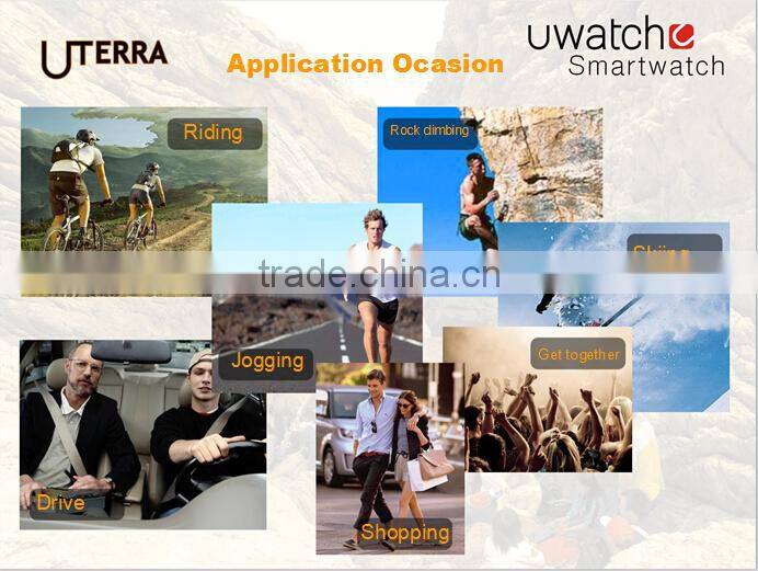 2015 new IP68 Waterproof/Dustproof/Shockproof U Watch U TERRAWatches Bluetooth Smartwatch