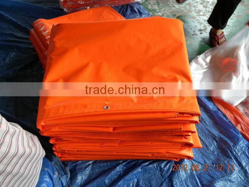 12feet x 18feet fireproof orange color buy pvc fabric