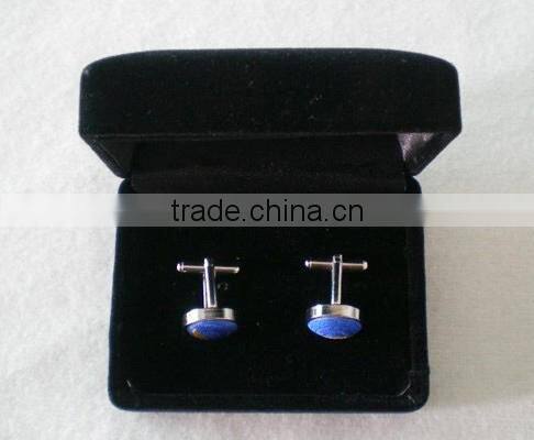 USB Cufflinks with custom logo Velvet gift box packing