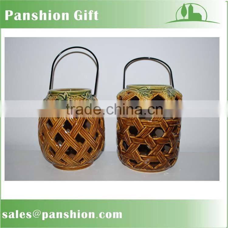 Wholesale ceramic pumpkin lantern