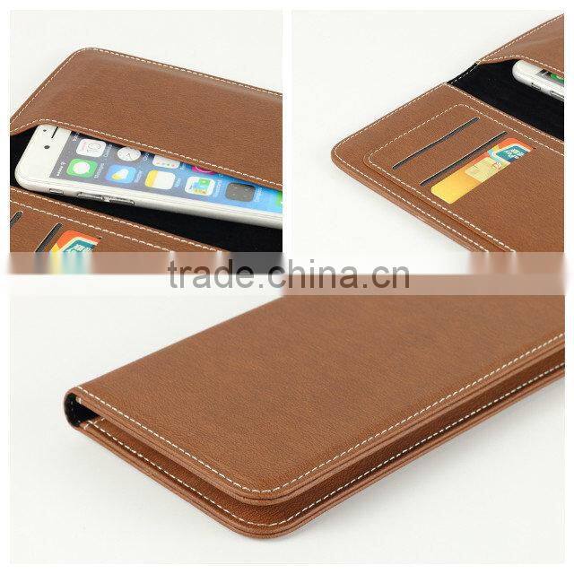 Free simple design high quality leather cover case for iphone 6s/6s plus