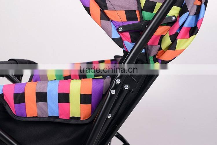 European Market Top Quality Twins Baby Stroller|Baby Carriage with Bidirectional Handle