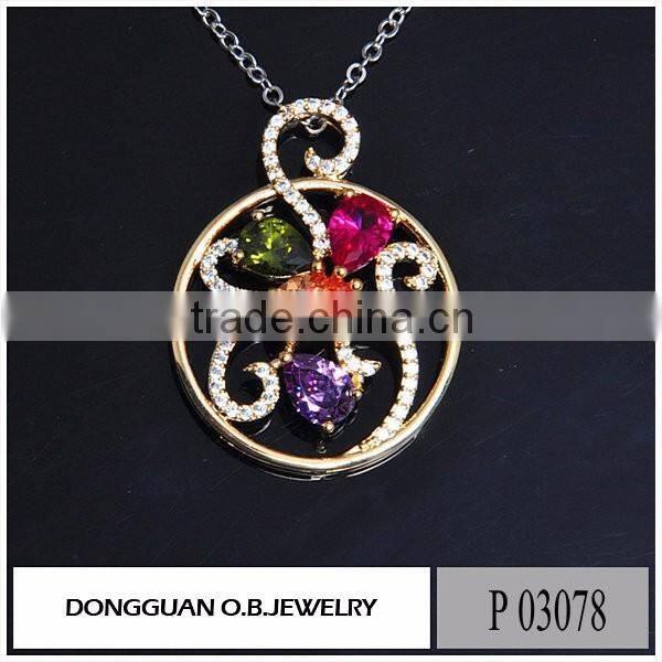 The newest brass jade pendant/factory price jewelry pendant