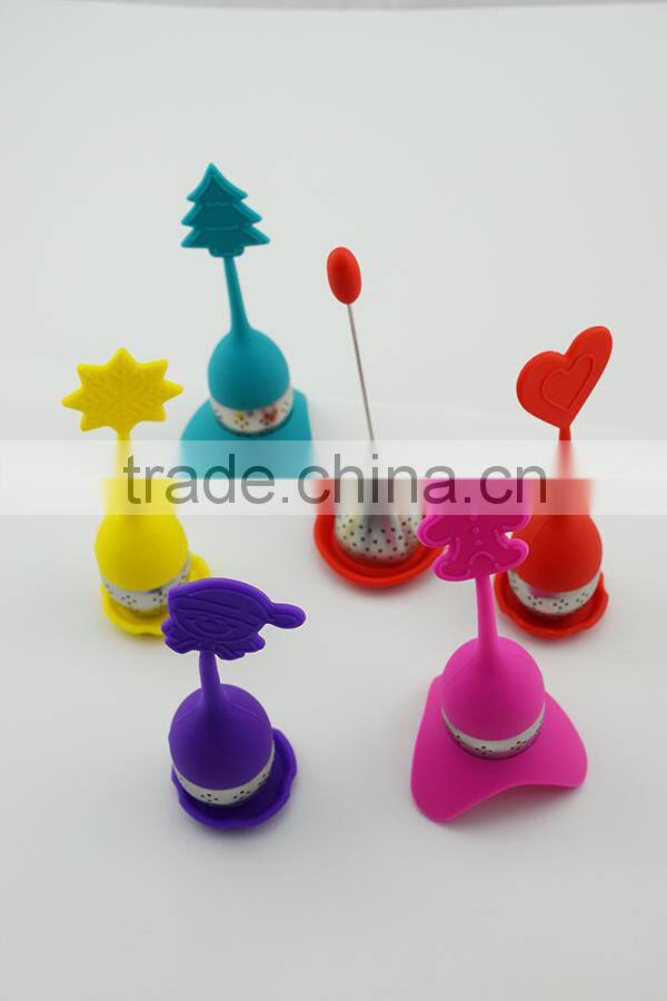 silicone tea ball infusers Coffee & Tea Sets infusers with s/s strainer