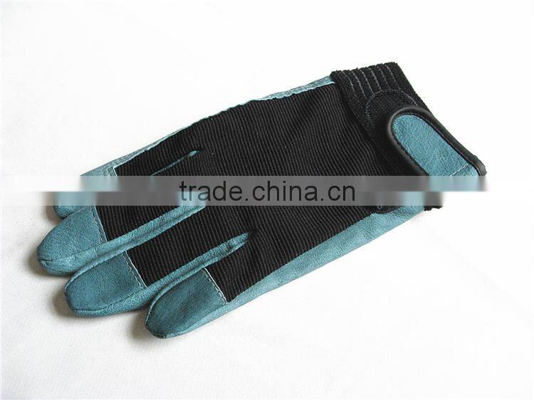 Wholesale Alibaba Mens Work Gloves Green Pig Skin Gloves
